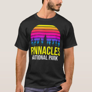 Pinnacles National Park Retro Sunset Family Va Cat T-Shirt