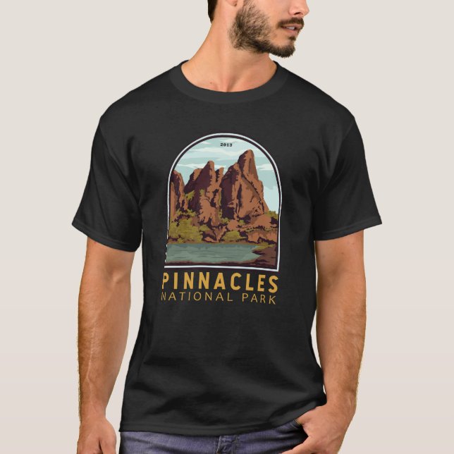 Pinnacles National Park Vintage Emblem T-Shirt (Front)