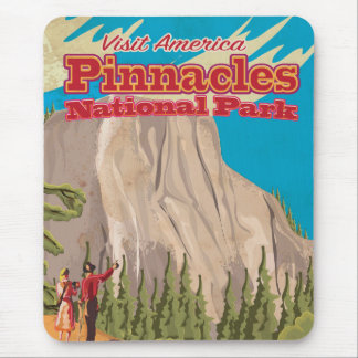 Pinnacles National Park vintage Travel Poster. Mouse Pad