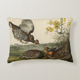 Pinnated Grouse (Grous) Audubon's Birds of America Accent Pillow