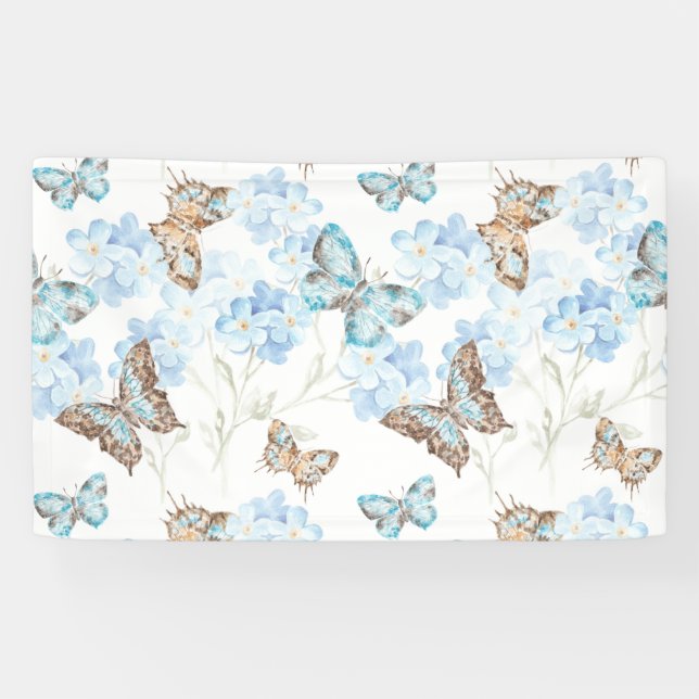Pinned Butterfly Art Banner (Horizontal)