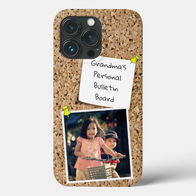 Pinned White Note Template Custom Photo Case-Mate iPhone Case (Back)