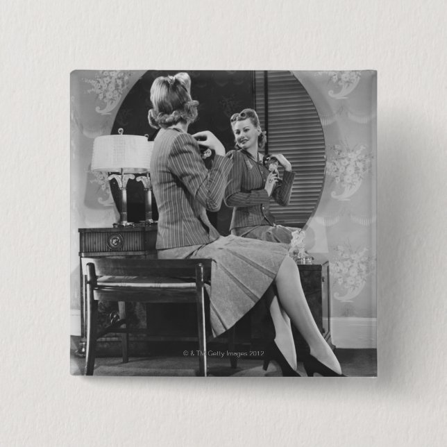 Pinning 2 Inch Square Button (Front)