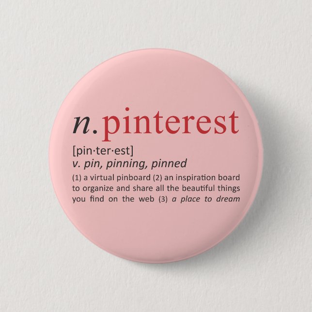 Pinning Definition 2 Inch Round Button (Front)