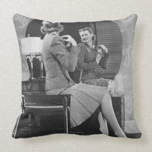 Pinning Throw Pillow