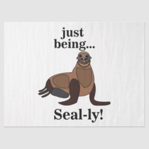Pinnipeds Seal Funny Tissue Paper