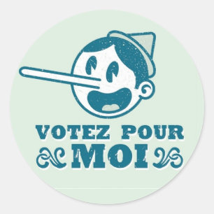 Pinocchio Classic Round Sticker