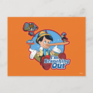 Pinocchio I'm Branching Out Postcard