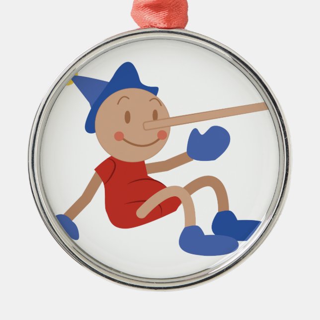 Pinocchio Metal Ornament (Front)