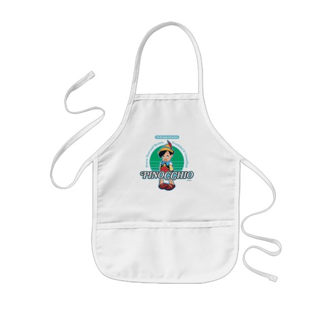 Pinocchio | No Strings Attached Kids Apron (Front)