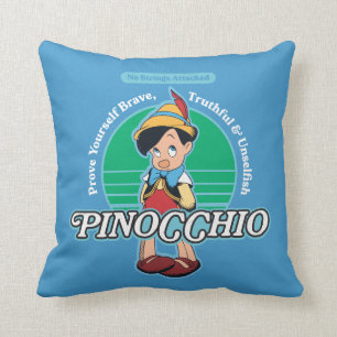 Pinocchio   No Strings Attached Throw Pillow