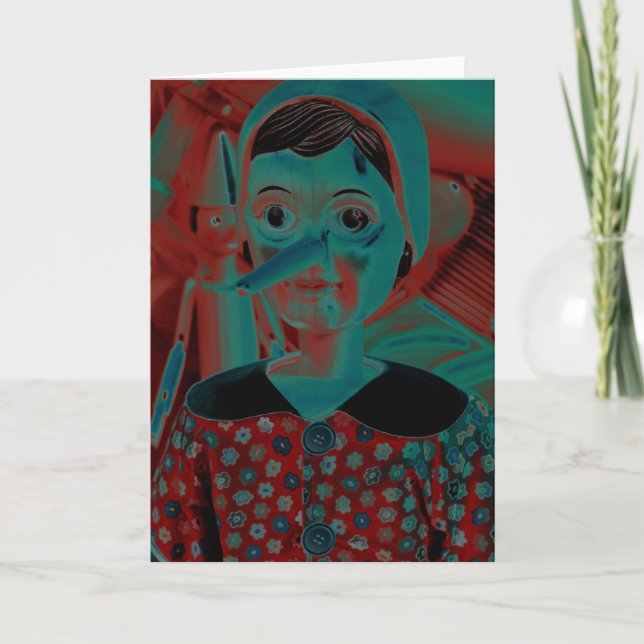 Pinocchio Puppet Card (Front)
