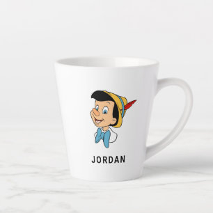 Pinocchio smiling head shot Disney Latte Mug