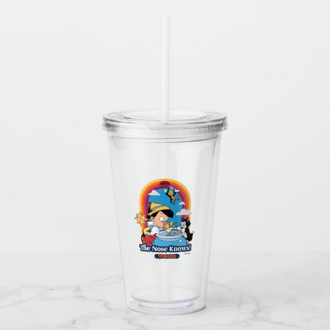 Pinocchio | The Nose Knows Acrylic Tumbler (Front)