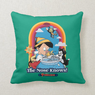 Pinocchio   The Nose Knows Throw Pillow