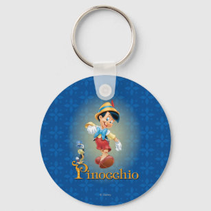 Pinocchio with Jiminy Cricket 2 Keychain