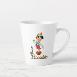 Pinocchio with Jiminy Cricket 2 Latte Mug