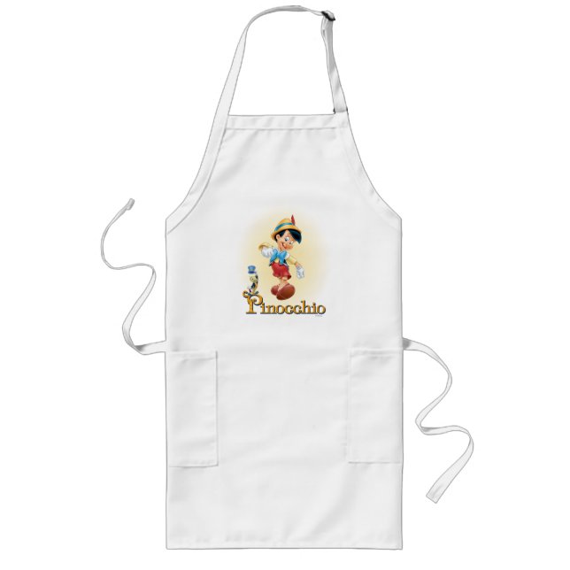 Pinocchio with Jiminy Cricket 2 Long Apron (Front)