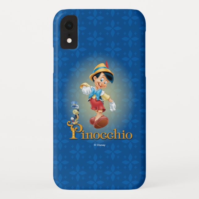 Pinocchio with Jiminy Cricket Case-Mate iPhone Case (Back)