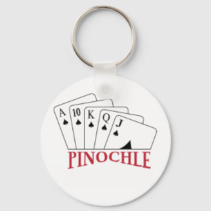 Pinochle Cards Keychain