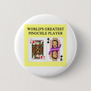 pinochle game player 2 inch round button