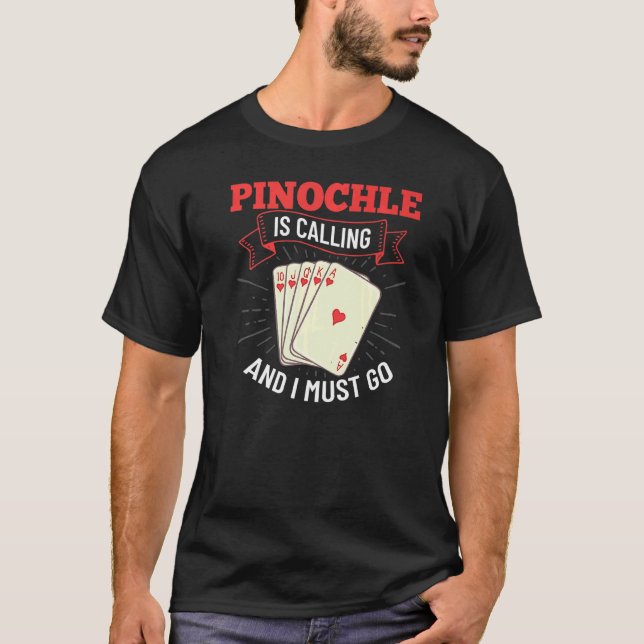 Pinochle Game Rules Cards Double Deck Points   1 T-Shirt (Front)