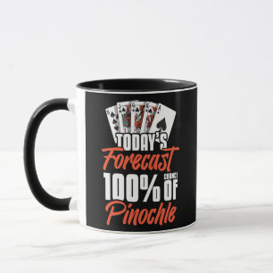 Pinochle Game Rules Cards Double Deck Points Mug