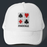 Pinochle hat - choose colour<br><div class="desc">For a Pinochle player. Customizable - you may add your own text if you wish.  See my store with more card games items!</div>