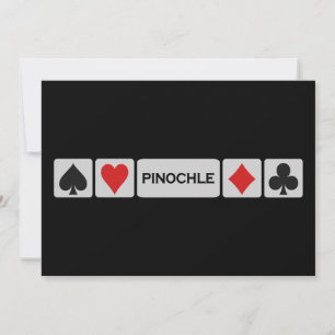 Pinochle invitation - customize