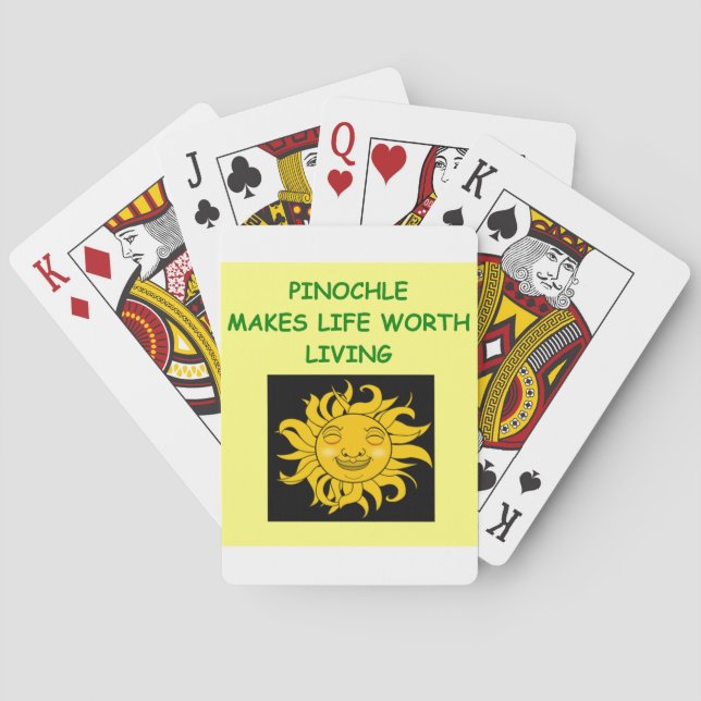 pinochle playing cards (Back)