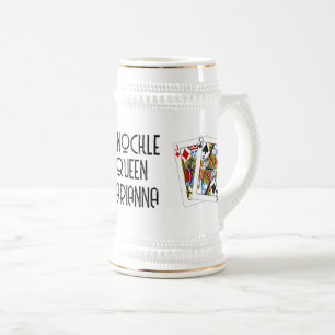 Pinochle Queen Beer Stein