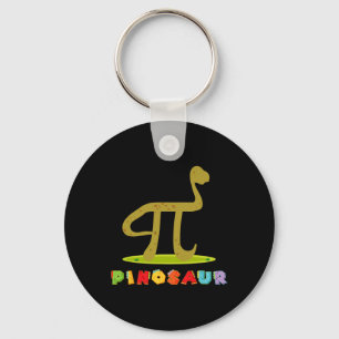 Pinosaur Funny Pi Day Dinosaur Math Lover Science  Keychain