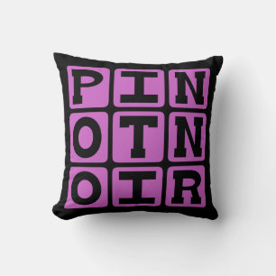 Pinot Noir, Red Wine Throw Pillow