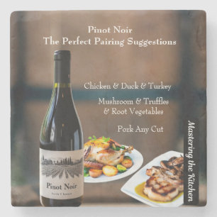 Pinot Noir Wine Pairing/Mastering the Kitchen Stone Coaster