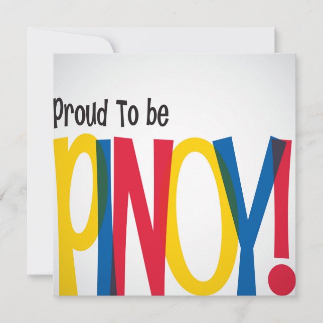 Pinoy Philippine Independence Invitation (Front)