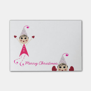 PinQshue Elves Merry Christmas Post-its Post-it Notes