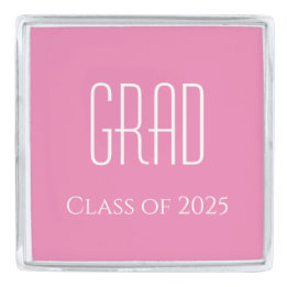 Pins Argentés Classe de fin d'études de 2025 Simple Pink