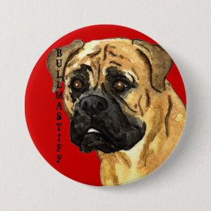 Pin's Avec Agrafe Bloc de couleur de Bullmastiff