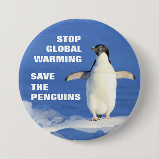 Pin's Avec Agrafe Sauvez le bouton rond de réchauffement climatique