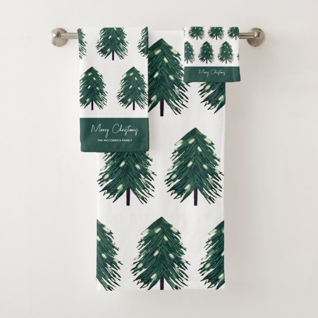 Pins couverts de neige Monogramme de famille de No (En situation)