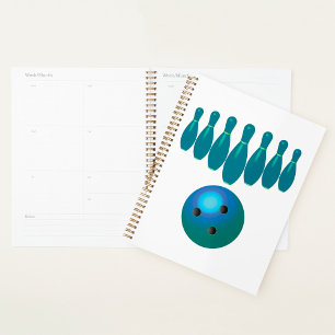 Pins de Bowling Spiral Planner