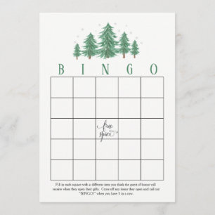 Pins d'hiver, Fête de l'mariée rustique Cartes de