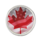 Drapeau américain et canadien