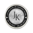 Élégant 25e anniversaire de Mariage d'argent