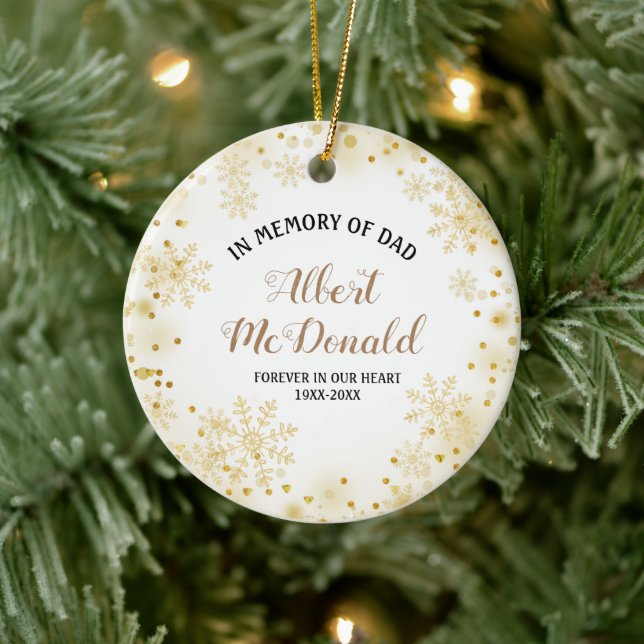 Pins en mémoire de papa ornement de Noël (Arbre)