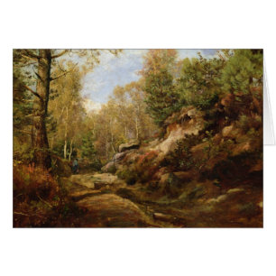 Pins et arbres de bouleau ou la forêt de