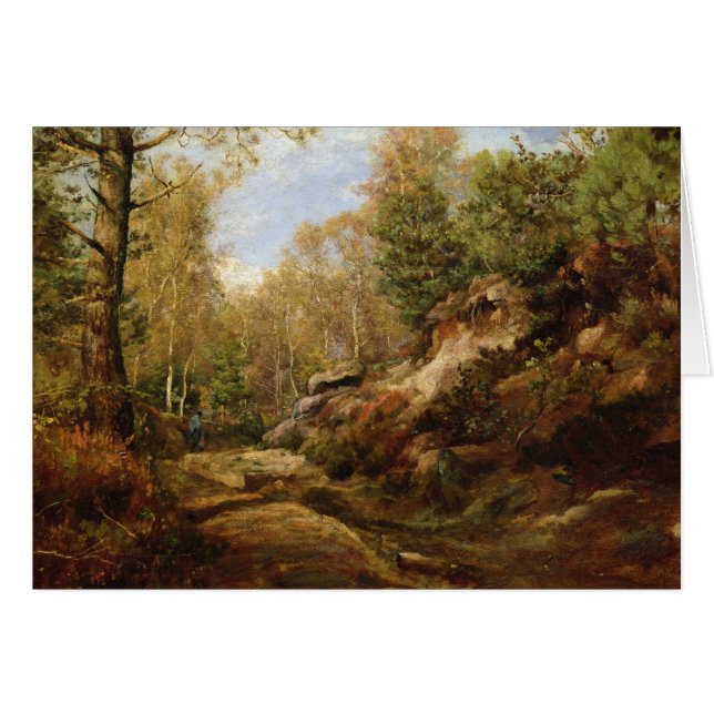 Pins et arbres de bouleau ou la forêt de (Devant horizontal)