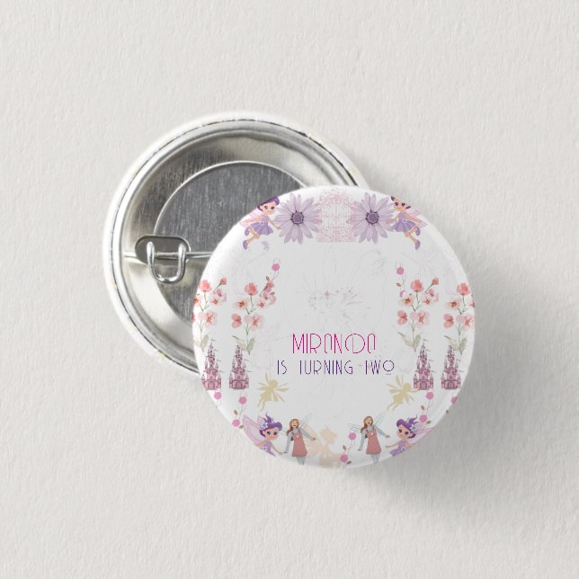 Pins with Fairy Design (Front & Back)