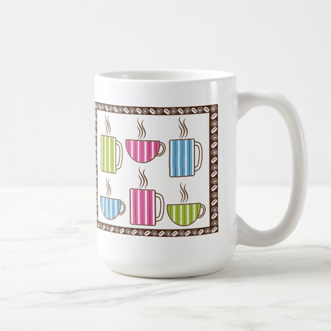 Pinstripe Coffee Cups (Right)