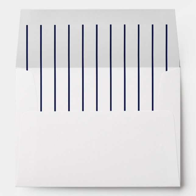 Pinstripe New York Envelope (Back (Bottom))